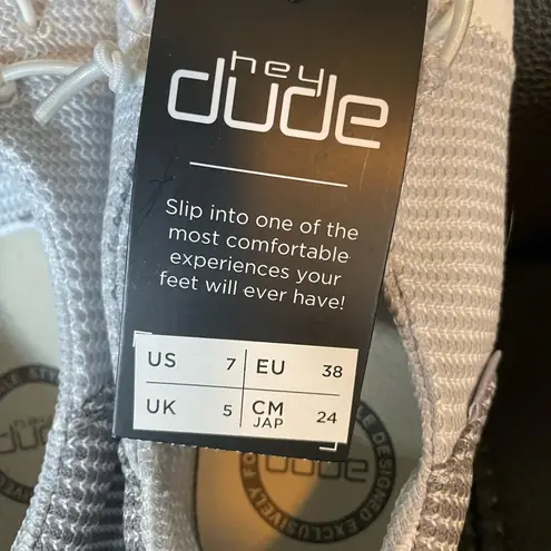 Hey Dude Wendy Tri Stretch Women’s Casual Shoes Grey Size 7 New with Tags