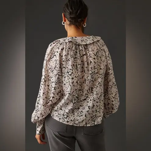 Anthropologie NWOT By  Button-Front Peasant Blouse - Image 2