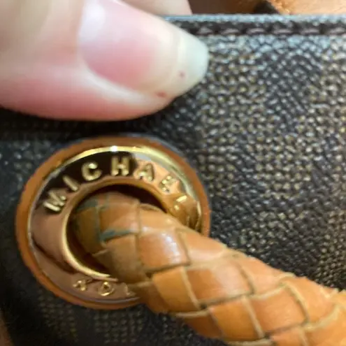 Michael Kors SIGNATURE bucket LOGO TOTE with drawstring tassels MK SHOULDERBAG Brown