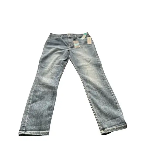 Women's studio blue Blue Bootcut Jeans Size M Mid Rise Classic Fit Denim