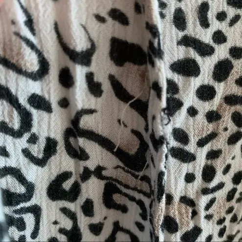 Rove Swim Animal Print Open Side Slit Cover Up Small