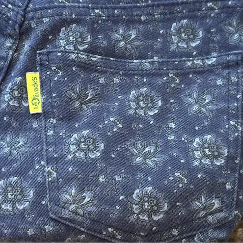 Les Olivades Women’s Size 38 S Monogram Block Print Blue Patterned Pants