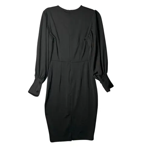 Stylewe Dress Womens S Black Long Puffed Sleeve Career Night Out Party NEW