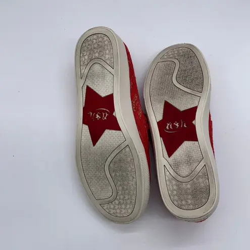 Ash Illusion Lace Slip On Sneaker - Red/Coral - 38