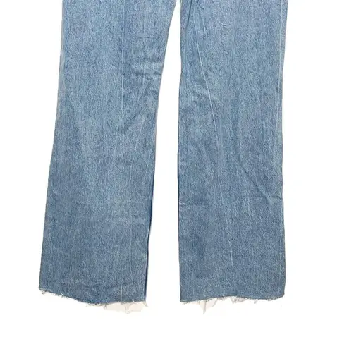 ZARA Wide Leg High Rise Distressed Jeans Size 4 new