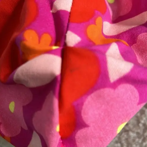 Pink and Orange Floral Cotton Tote