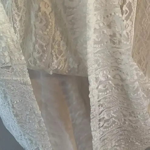 One World NWT  Women’s White Lace Sundress Size Medium