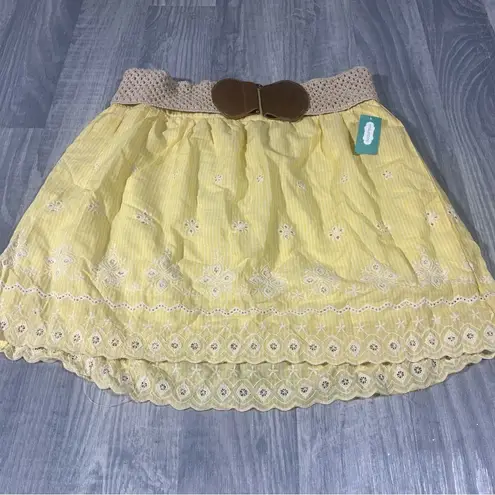 Maurice's Maurice’s Yellow Embroidered Women's Skirt; XL; NEW