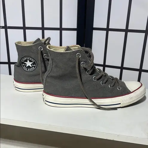 Converse  charcoal Canvas High-Top Sneakers