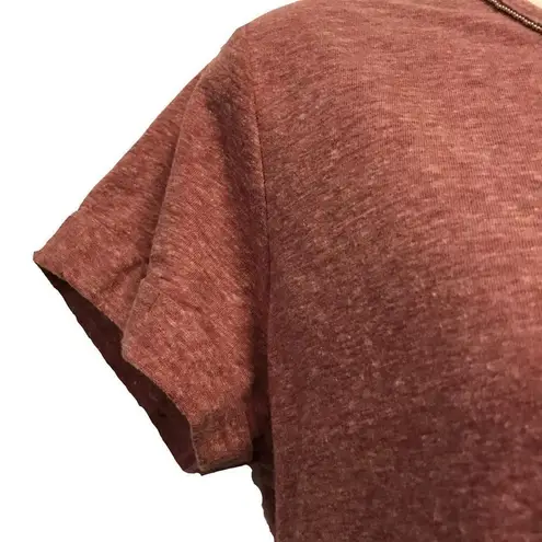 Democracy Burgundy Beaded Short Sleeve Top