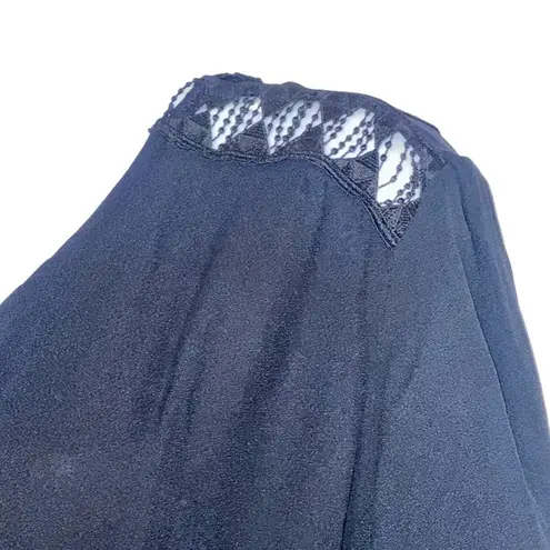 Sandro Noya wrap-effect macramé lace-paneled crepe jumpsuit EUR 40