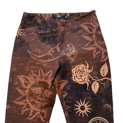 Jaded London Mystic Tattoo Kick Flare Trousers