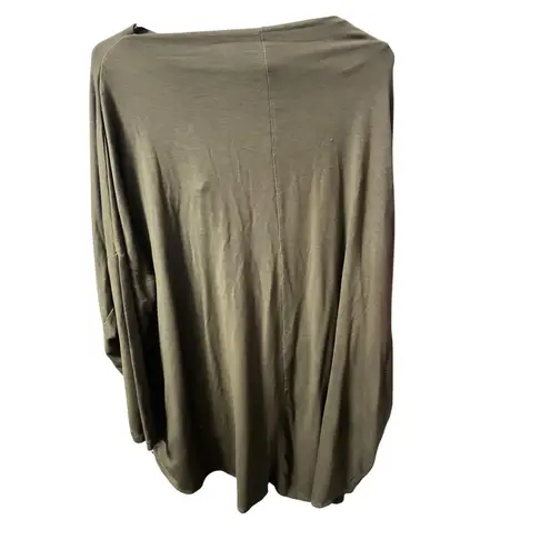 Bryn Walker Dimitri Tunic Top Womens Medium Olive Minimalist Boxy