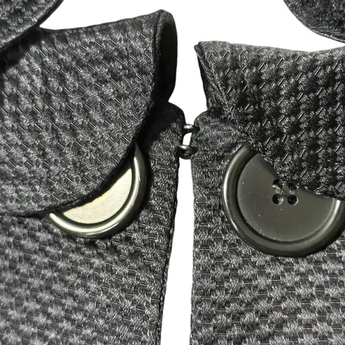 Black Cropped Blazer with Dramatic Collar Size 6