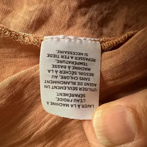 Treasure & Bond Women's Flowy Swing Blouse Tank Top size Small peach blush color