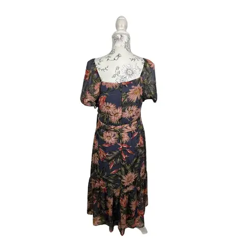 Julia Jordan Sweetheart Floral Puff Sleeve Fit & Flare Dress Size 6 NWT $119