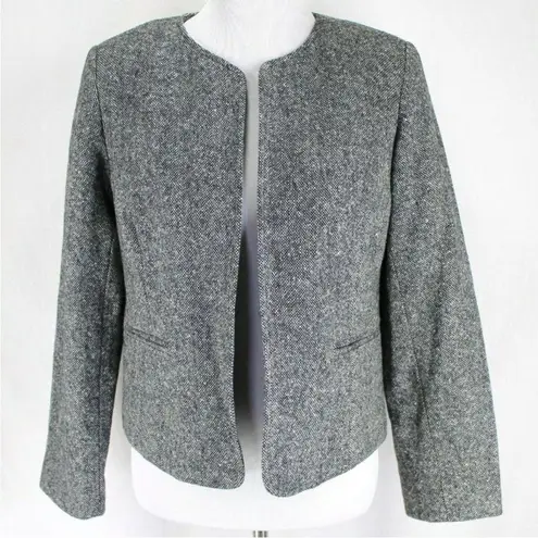 Orvis Vintage Wool Blazer Jacket 14P Navy White Tweed