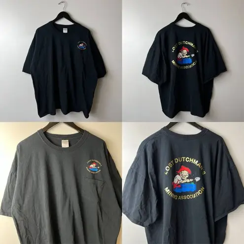 Lost Dutchman's T Shirt Vintage Y2K Black 3XL XXXL Pocket Graphic Tee Solid Logo Size undefined