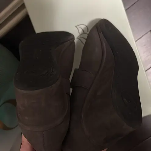 Nurture Mytime Pumice grey wedge Mary Jane shoes Gray Size 9.5