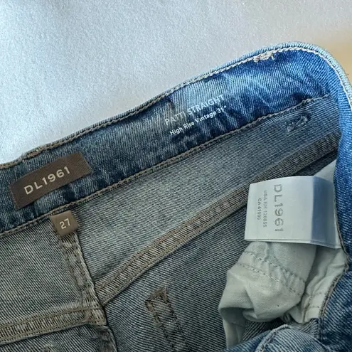 DL1961 NEW - Patti Straight High Rise Jeans - Reef Raw - Sz 27 - $209