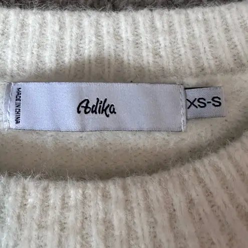 Adika  Soft Fuzzy White Cropped‎ "Limited Edition" Sweater Size XS/S