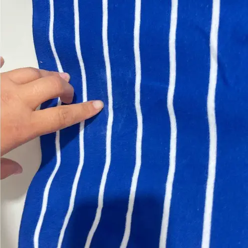 Lauren Jeans co. Ralph Lauren Striped Nautical Blue Midi Dress Size SP NWT