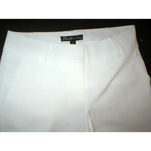 Elizabeth and James New Womens 8 Office Slacks Pants Tall White Trouser Designer