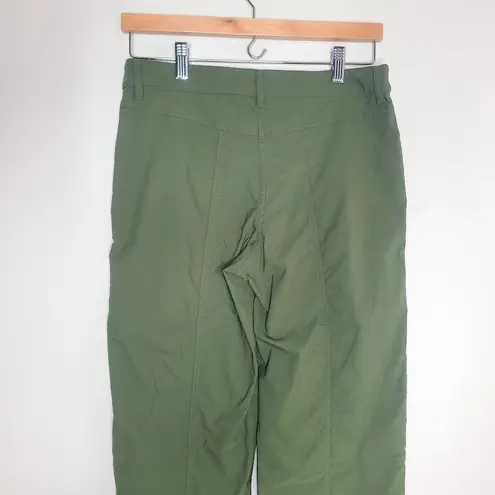 Anatomie Womens Chantal Moss Green Cropped Comfort Active Travel Pants Size M Size M