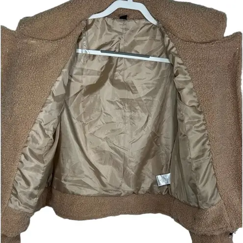 Windsor Teddy Crop Bomber Women Jacket Teddy Jacket Medium