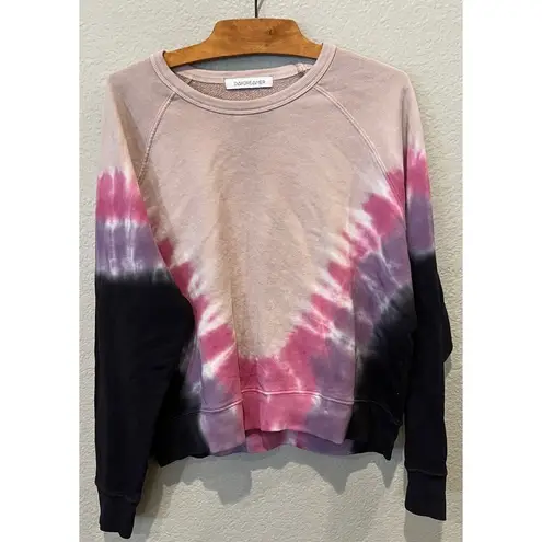 Daydreamer Flying V Varsity Tie Dye Crew Sweatshirt Size Small