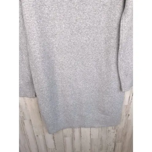VERO MODA Gray Doffy Long Sleeve Knit Crew Neck Sweater Dress Size S