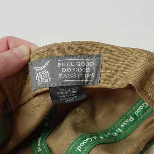 Here and Now Rainbow Patch Camp Tan Baseball Cap Hat Trek Light Gear Free People