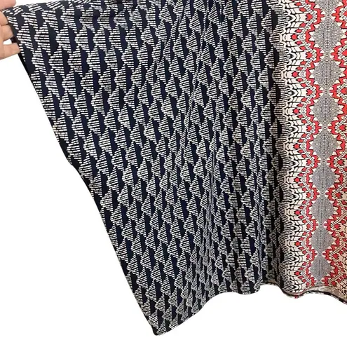 Alfani Woman Plus 3X Printed Cold Shoulder Blouse Black Pink Graphic Geo Print