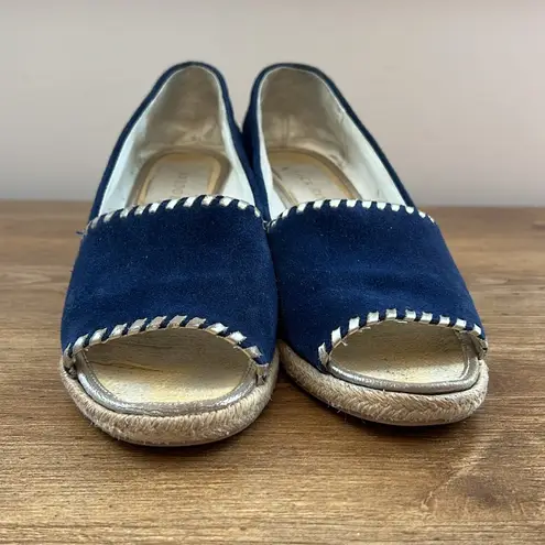 Jack Rogers  Navy Suede Palmer Wedge