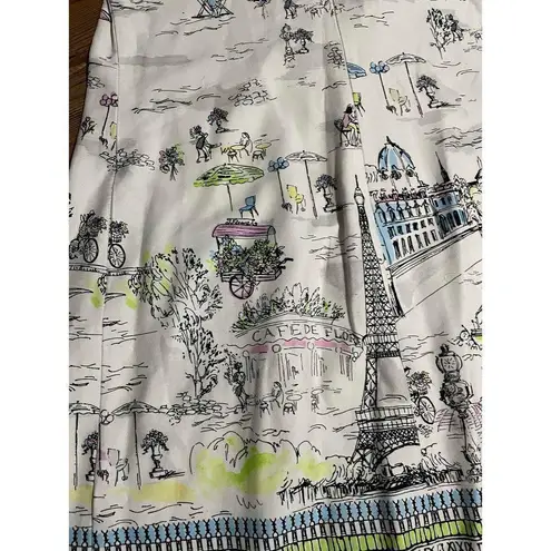 Chetta B Multicolor Paris City Print Sleeveless Shift dress