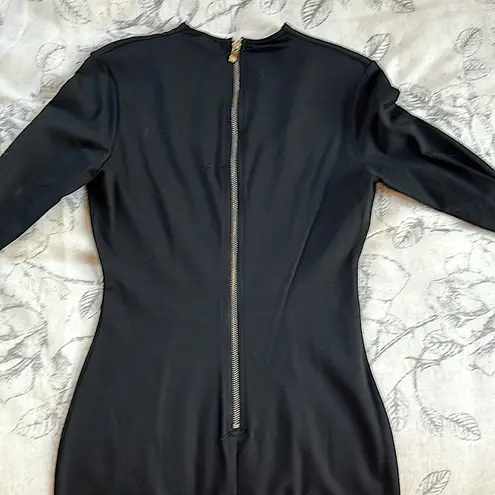 Privy edgy, sexy vampire Black tight mini dress with plunging neckline NWT MD villain