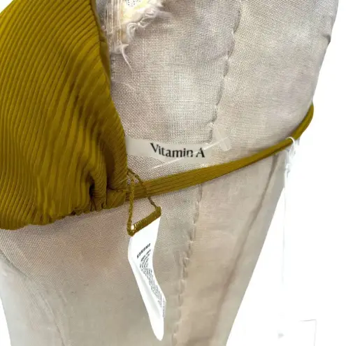 Vitamin A Sol Bikini Top Matcha Variegated EcoRib Size 8 / Medium