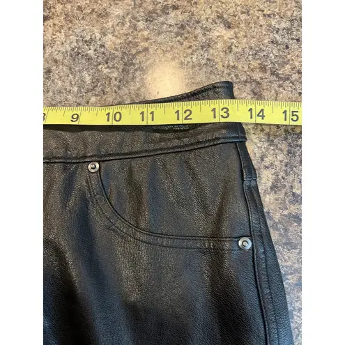 Spanx  Size Small Dark Brown Vegan Faux Leather Leggings Faux Pockets