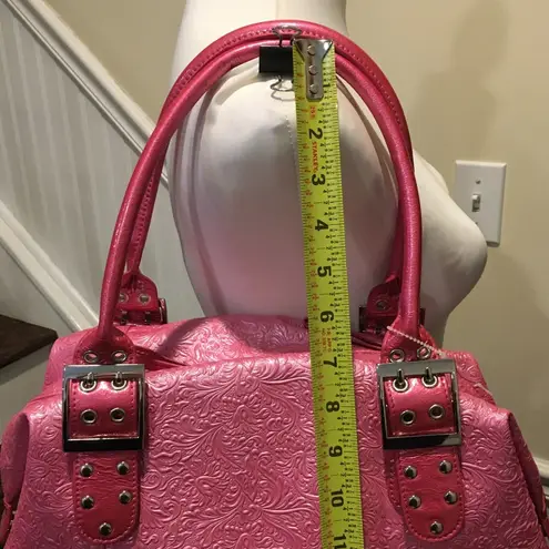 SHARIF 1827 Paisley Pink Shoulder Bag Adjustable Handle Sides