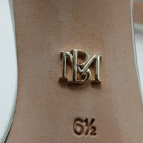 Badgley Mischka Glitter Stiletto Heel Pump Women 6.5 Silver D'Orsay Pointed Toe