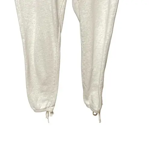 Pam & Gela Pam & Gela Lace-up Jogger Sweatpants Oatmeal Cream Gray Size Small