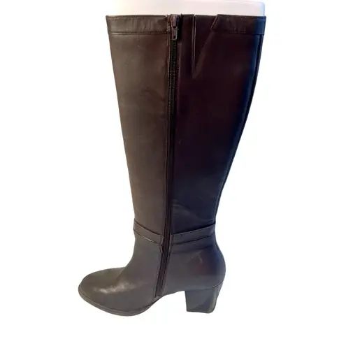 Giani Bernini Boots Womens 9.5 Brown Dress Boots Heeled Memory Foam Zip