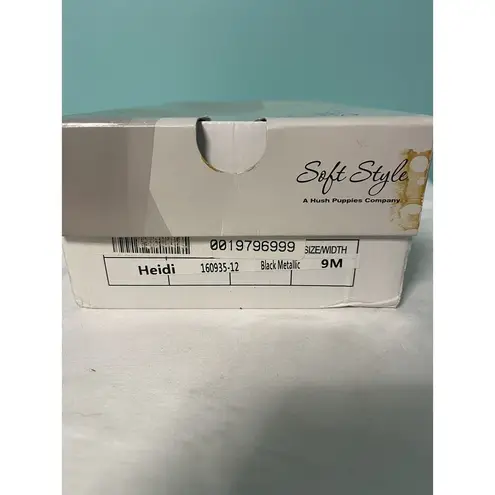 Soft Style Heidi Solid Black Metallic Dress Shoes Adult Women's Size 9