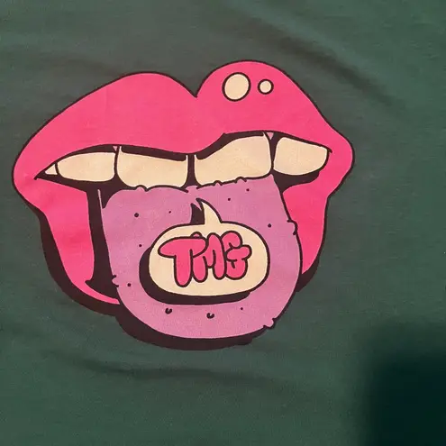 Tmg Women's Large Green Crop Shirt