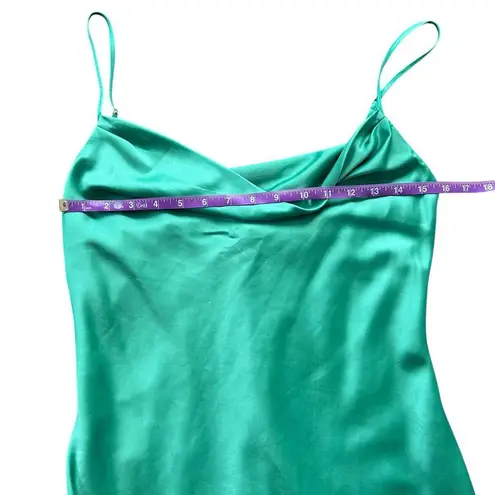 Majorelle Revolve Laurena Mini Dress in Green Satin Size Medium Homecoming