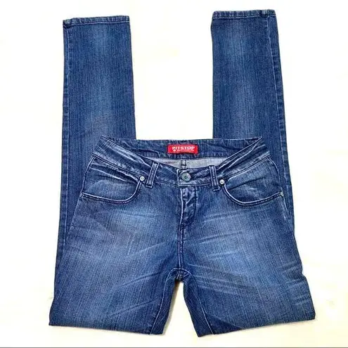 Pit Stop Jeans Distressed light Wash Skinny Jean Size 28 Blue