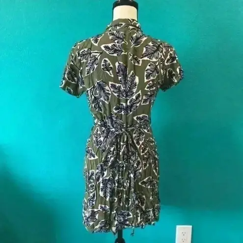 Kori  america green leaf wrap dress in size small