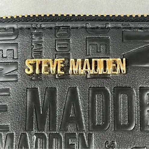Steve Madden Black Floral Logo Printed Chain Strap Crossbody