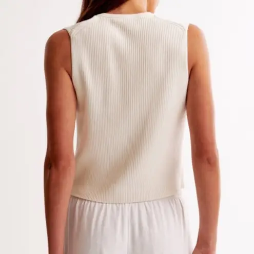 Abercrombie & Fitch Abercrombie tie front sweater vest high neck bows