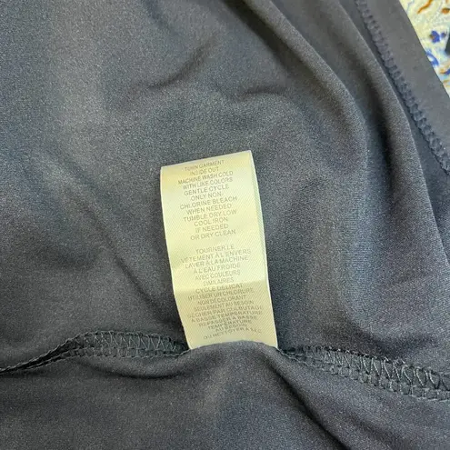 Tahari New Paisley Fit Flare Tiered Sleeveless V-Neck Dress Blue XS